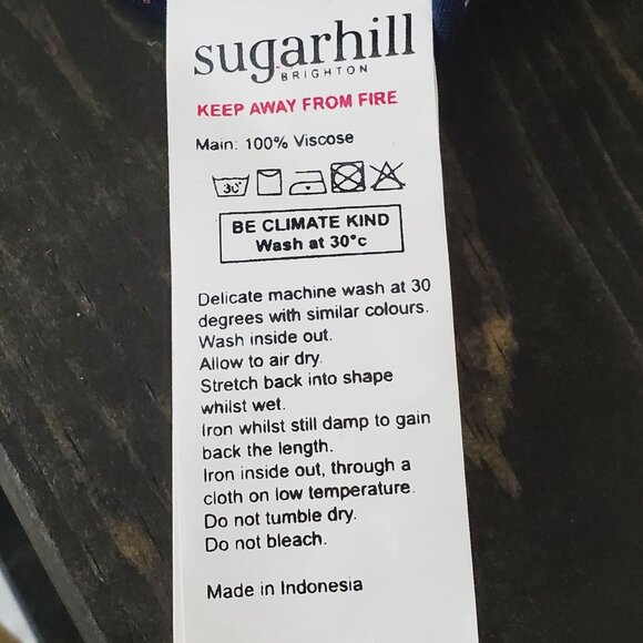 Sugarhill Brighton Mystic Nights Babydoll Shirt Dress Sz 8 - Picture 11 of 12